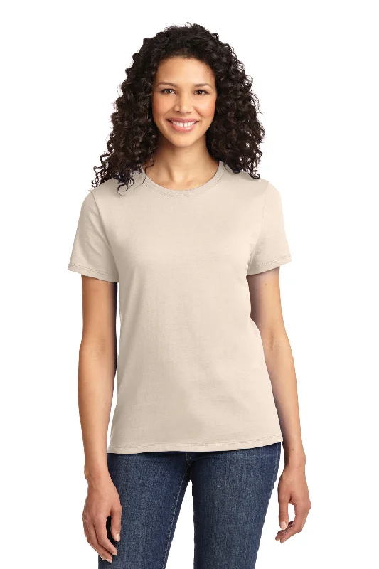 Port & Company Womens Essential Short Sleeve Crewneck T-Shirt - Natural