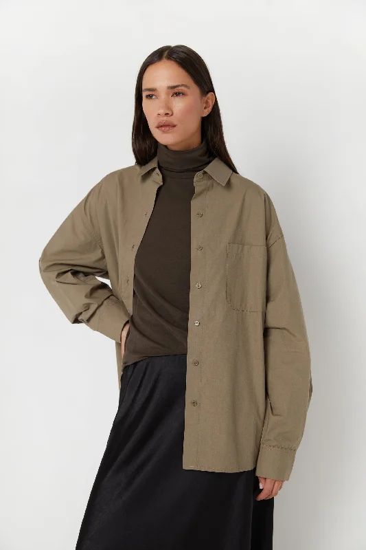 OVERSIZED POPLIN SHIRT