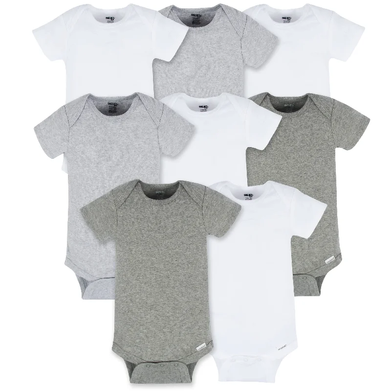 8-Pack Baby Neutral Neutrals Short Sleeve Onesies® Bodysuits