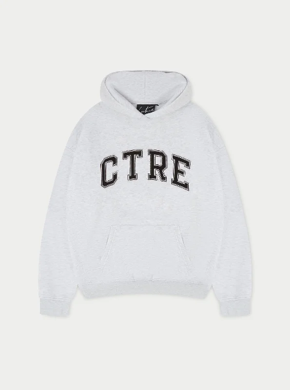 CTRE OVERSIZED HOODIE - GREY MARL