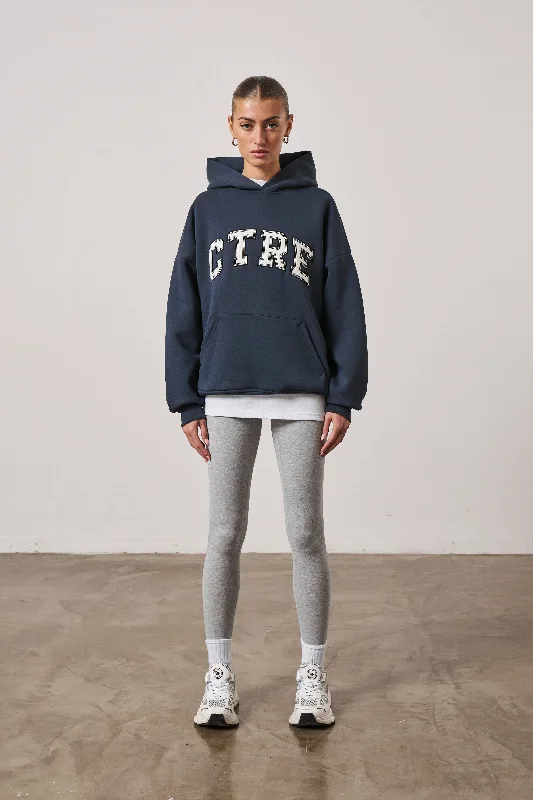 CTRE OVERSIZED HOODIE - NAVY