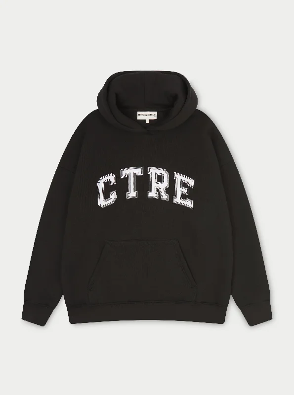 CTRE OVERSIZED HOODIE - BLACK