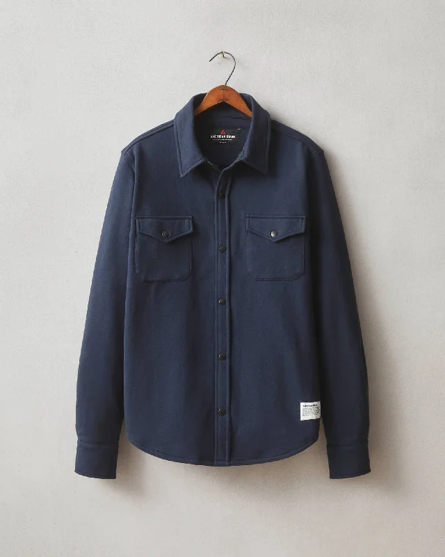 Redwood Fleece Overshirt - Heritage Navy