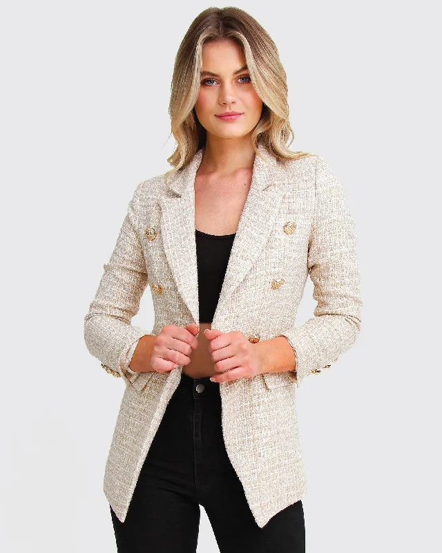 Princess Polina Tweed Blazer