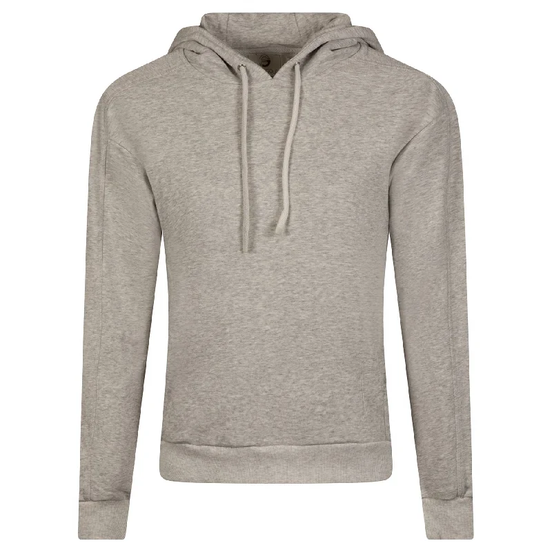 Womens French Terry Hooded Sweatshirt Heather Grey - AW23