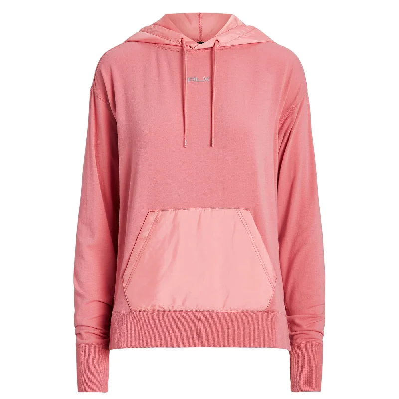 Womens Hybrid Performance Fleece Hoodie Desert Rose - SS23