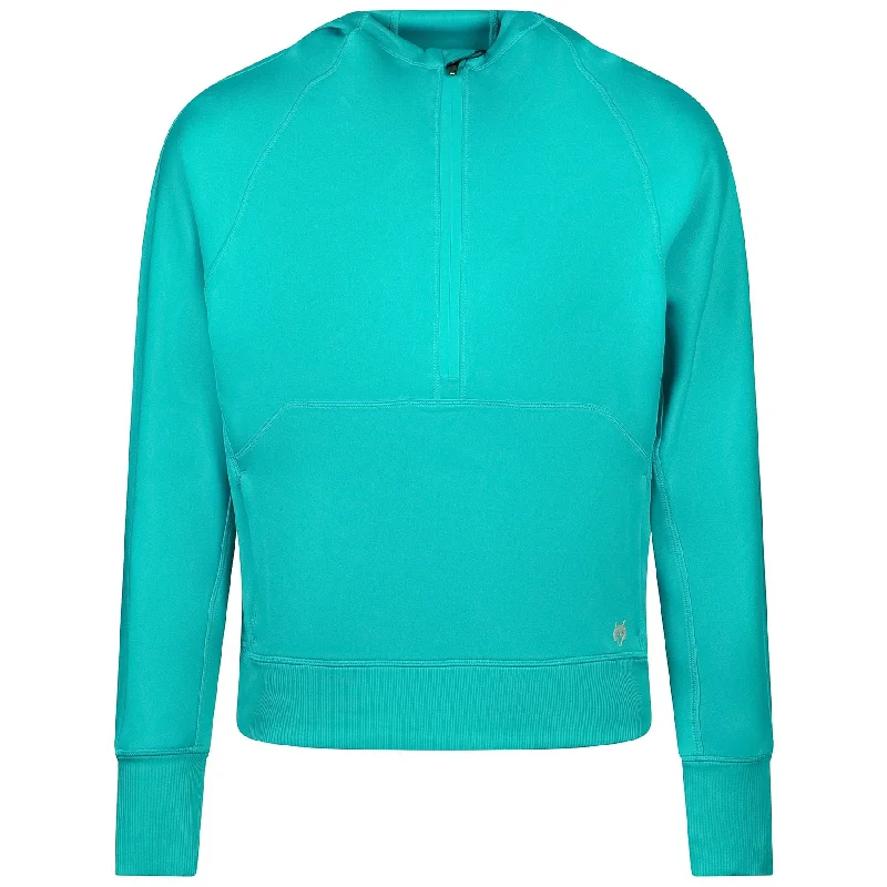 Womens Nash Half Zip Hoodie Lagoon - SU23