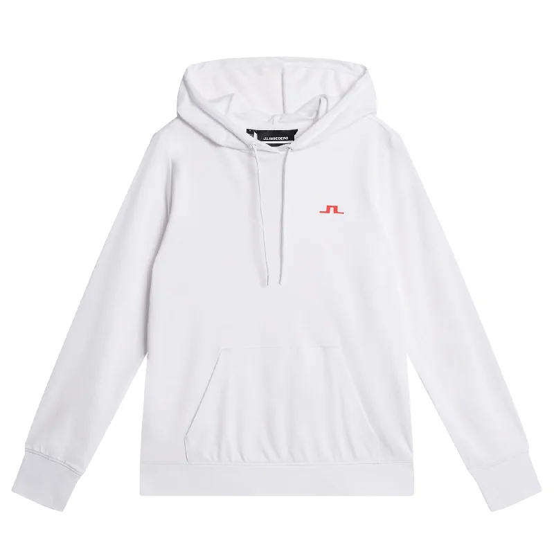 Womens Vice Pima Cotton Hoodie White - SU24