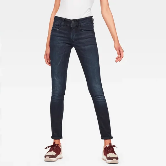 G-STAR RAW Women's Lynn Mid Waist Skinny Jeans (Retail $170)