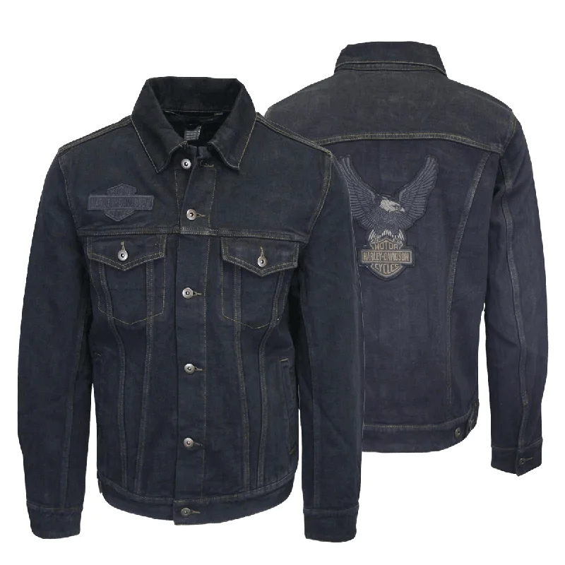 Branded  Women's Winged Applique Denim Button Up Jacket S06