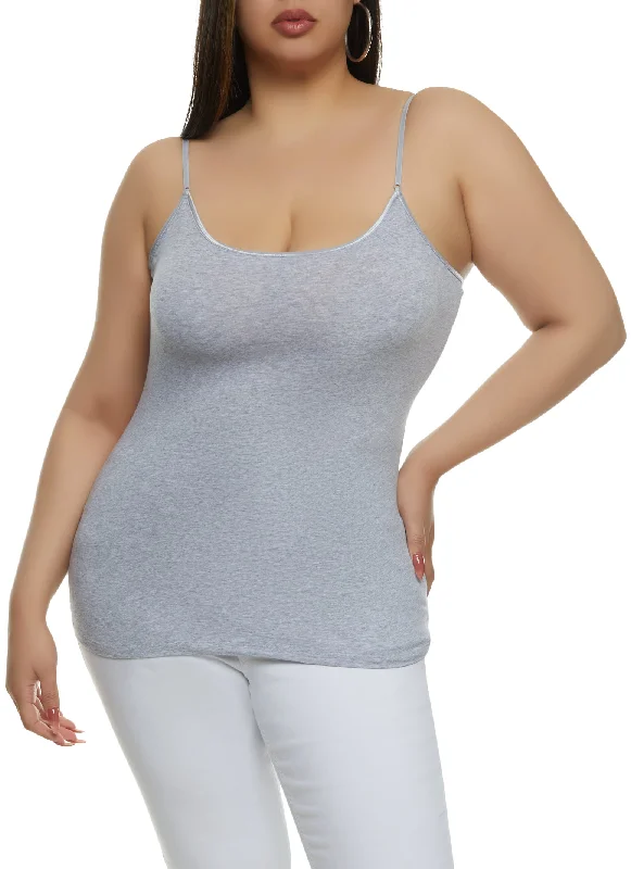 Plus Size Basic Scoop Neck Cami