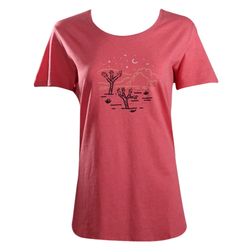 Kuhl Women's Heather Pink Savanna Night S/S T-Shirt (S01)