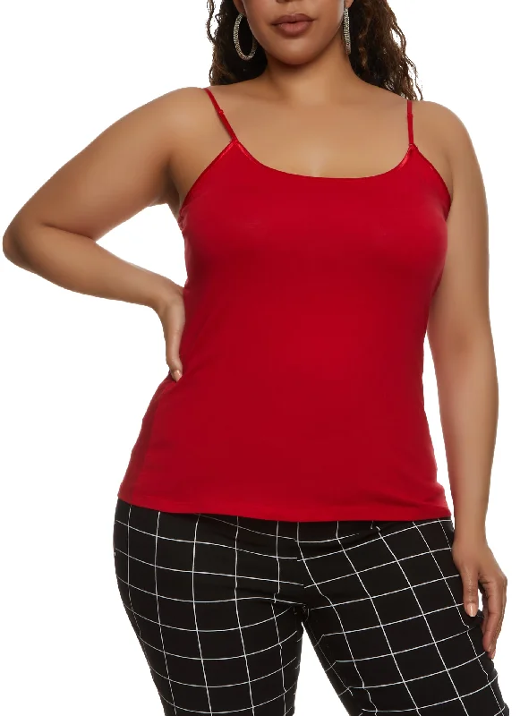 Plus Size Basic Scoop Neck Cami