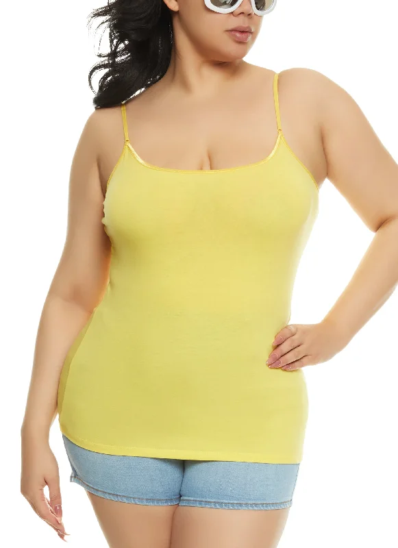 Plus Size Basic Scoop Neck Cami